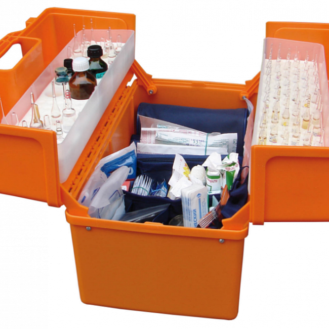 Укладка УМСП-01-Пм/2 с ларингоскопом и эндотрахеальными трубками