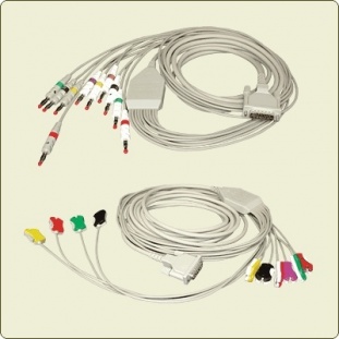 Малое изображение кабель пациента для кардиографов schiller, банановидный/клипсовый