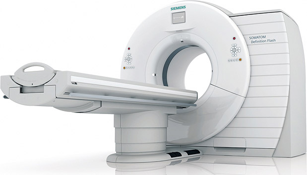 Изображение компьютерного томографа компании Siemens на сайте Зелмедсервис